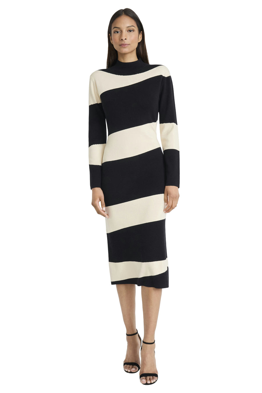Ani Color Block Sweater Midi Dress
