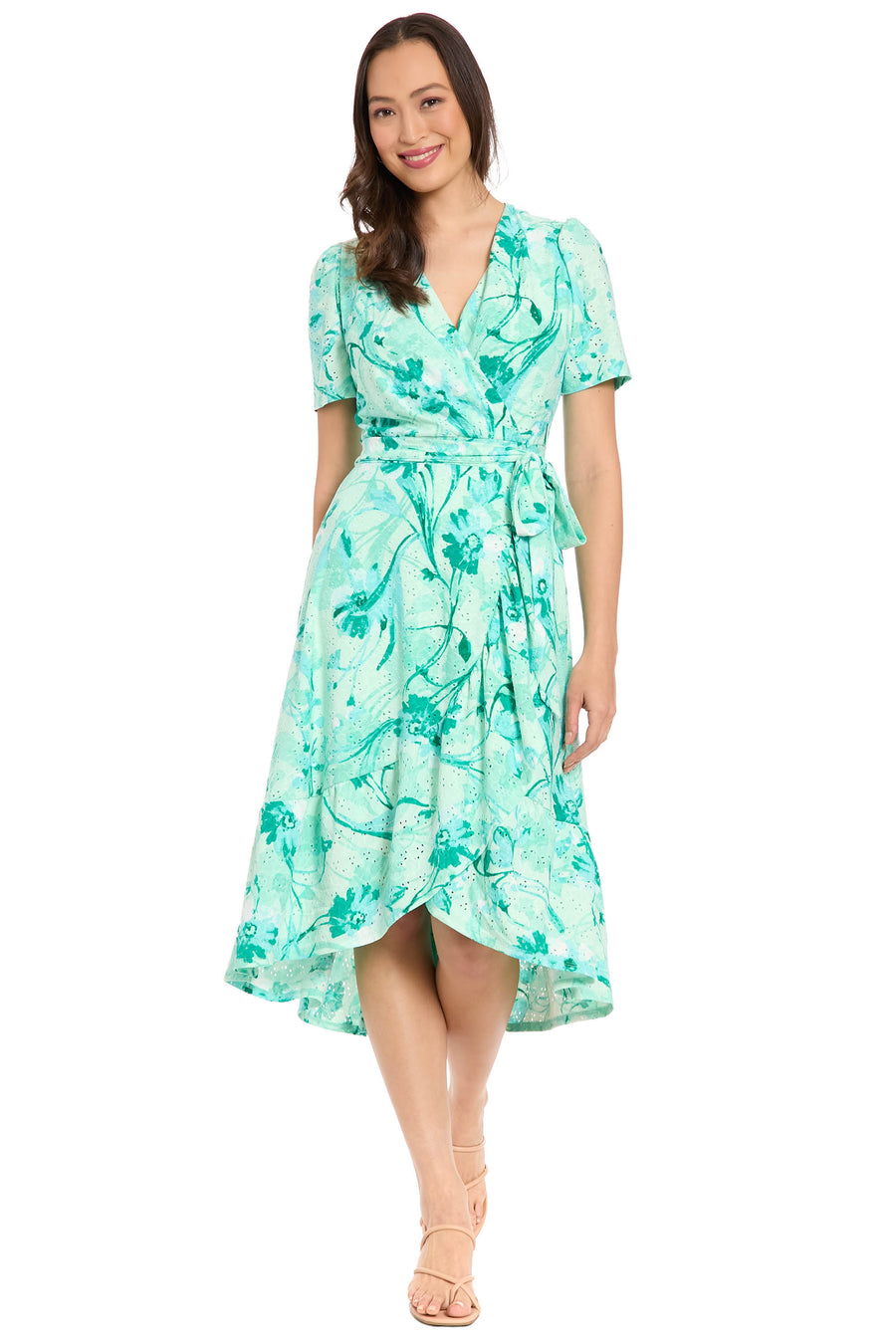Danixa High Low Ruffle Dress in Enchanted Petals