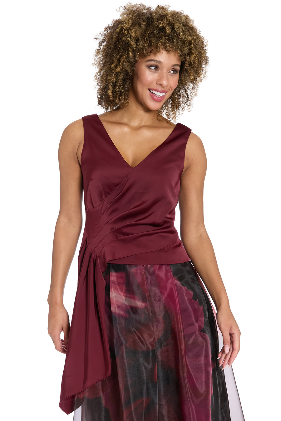 Ithaca Pleated Sleeveless Top