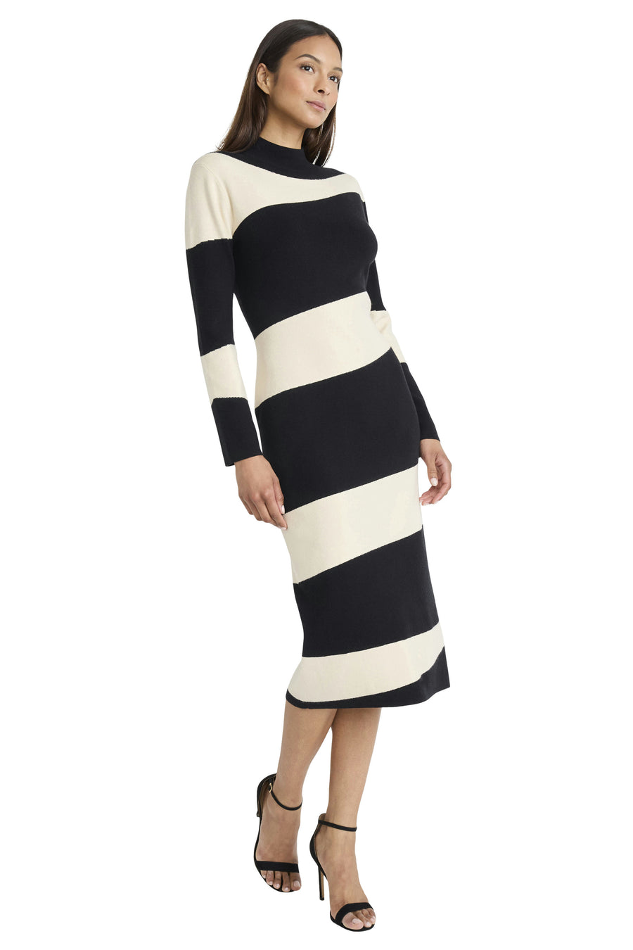 Ani Color Block Sweater Midi Dress