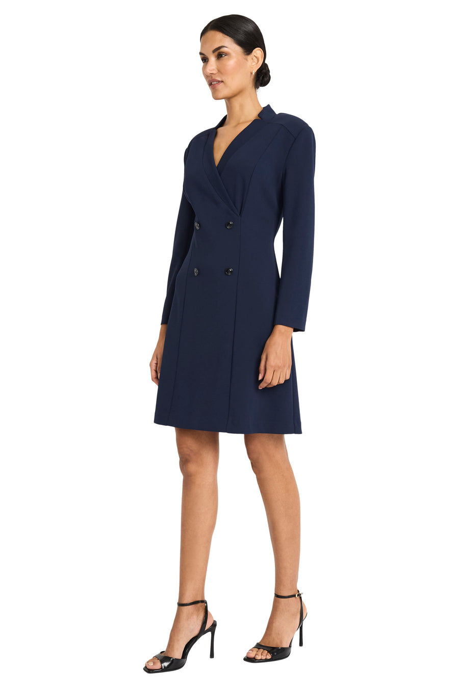 Sabine Long Sleeve Tuxedo Dress