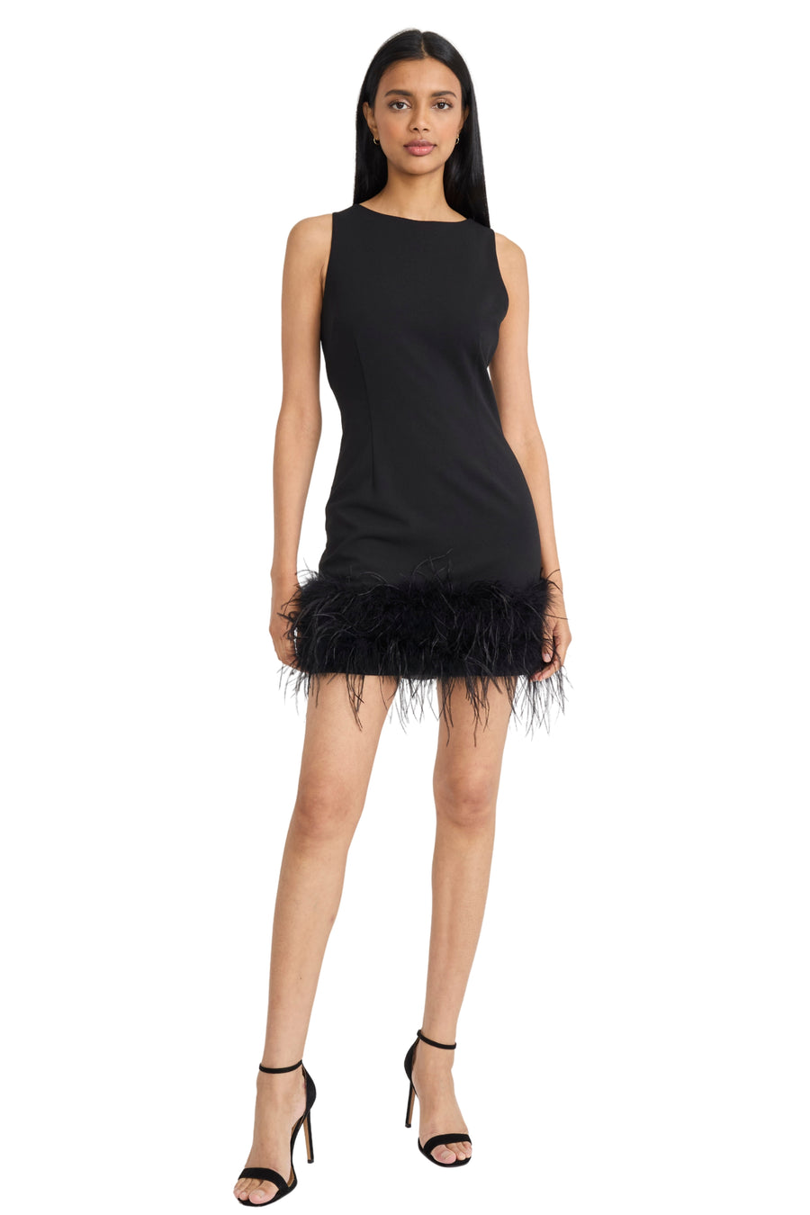 Phaedra Sleeveless Feather Mini