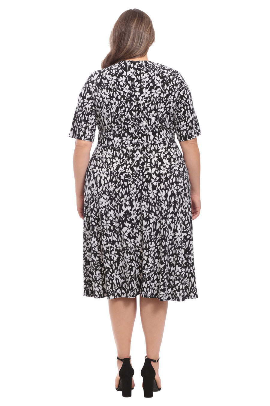 Ayanna in Positive Negative Floral - FINAL SALE