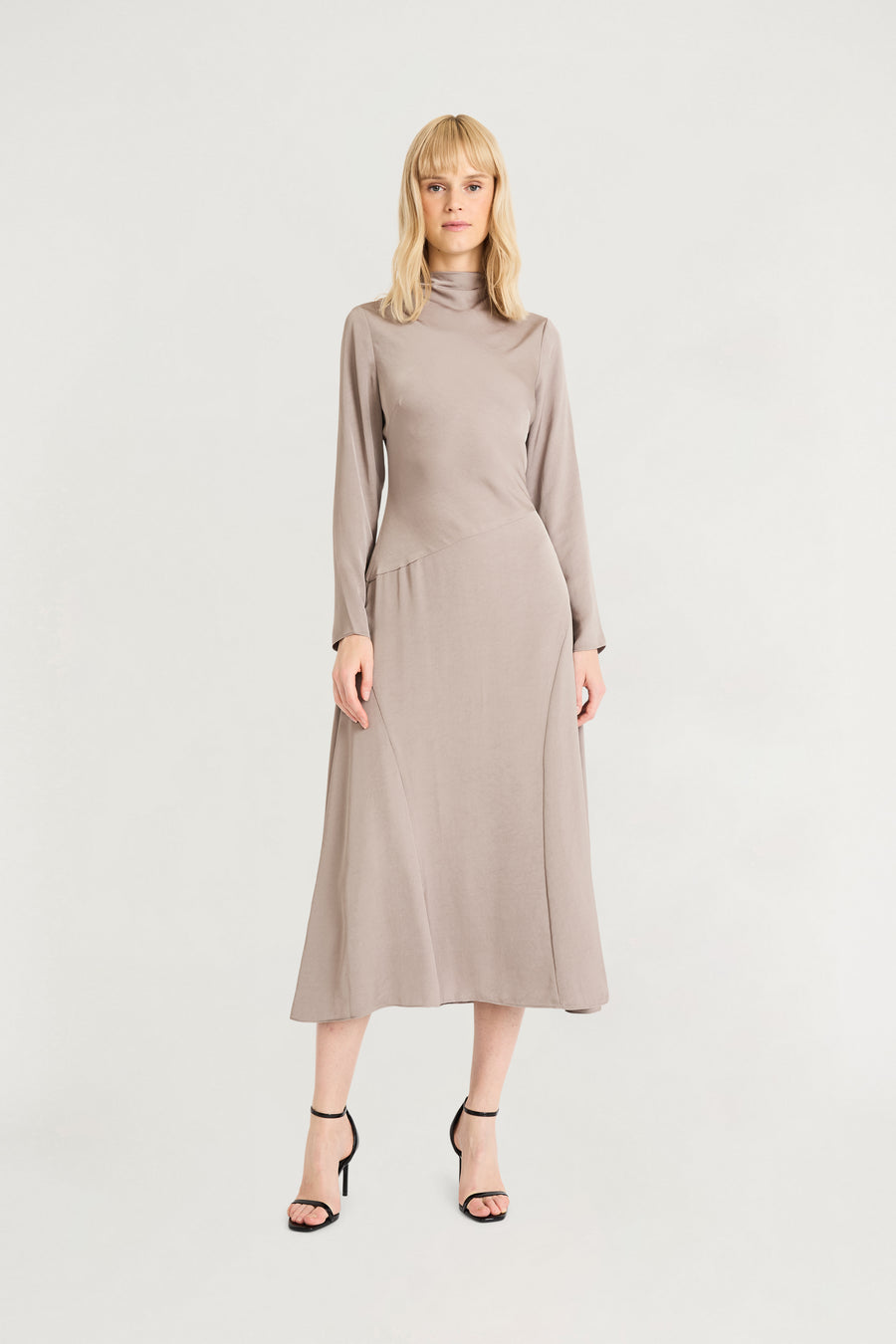 Aura Midi Long Sleeve Dress