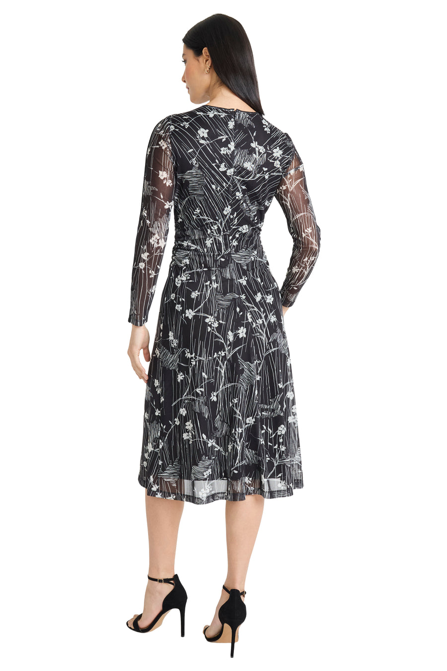 Leslie Fit & Flare in Wind Swept Forest