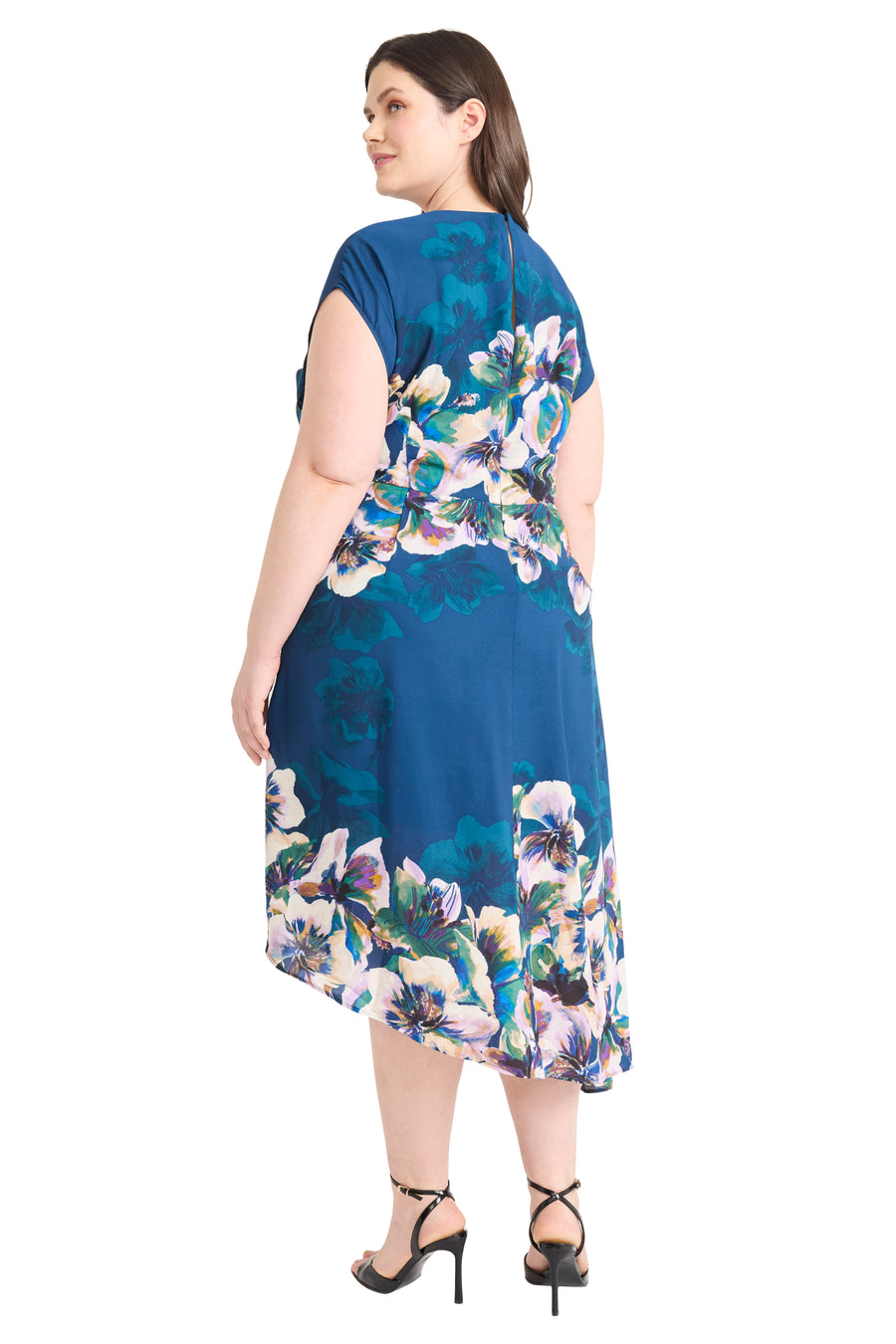 SHORT SLEEVE ASYMMETRICAL DRESS – Maggy London