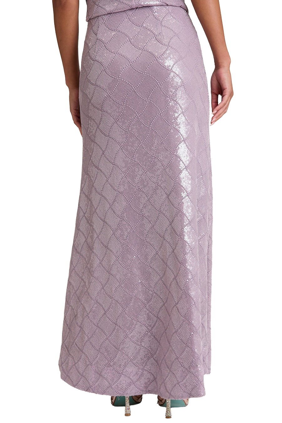 Bryant Diamond Sequin Floor Length Skirt