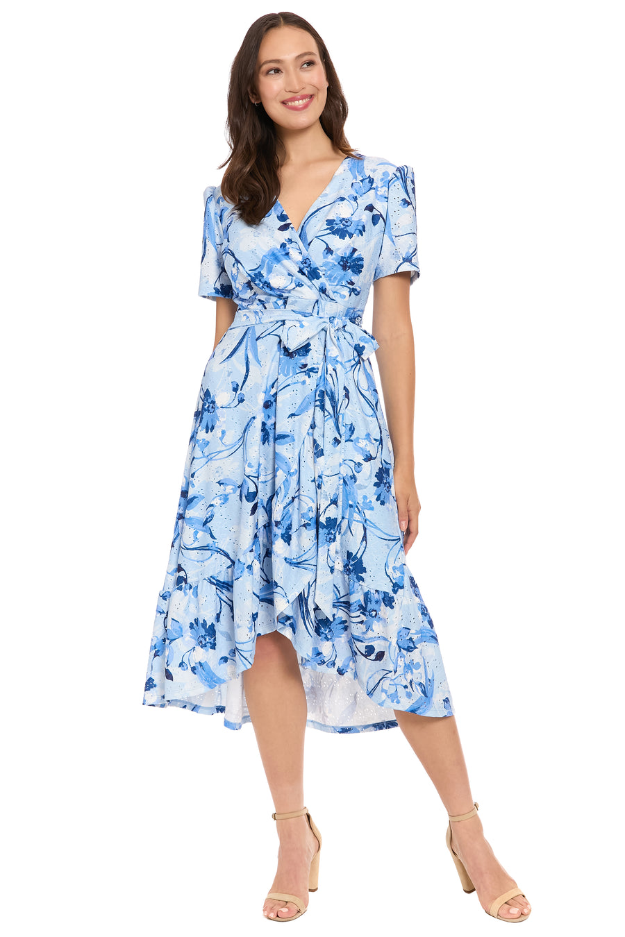 Danixa High Low Ruffle Dress in Enchanted Petals