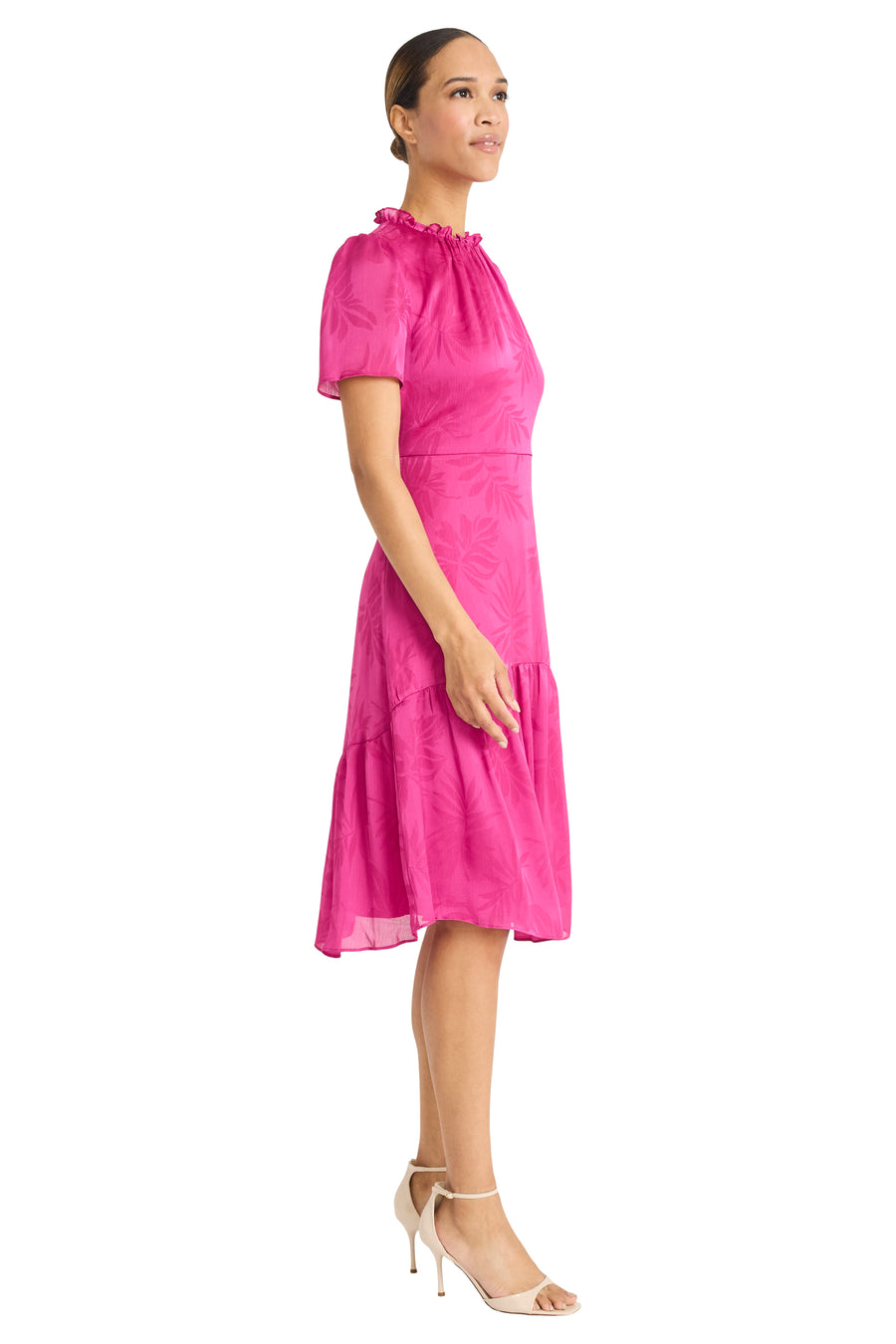 Lorraine Knee-Length A-Line Dress Short Sleeve