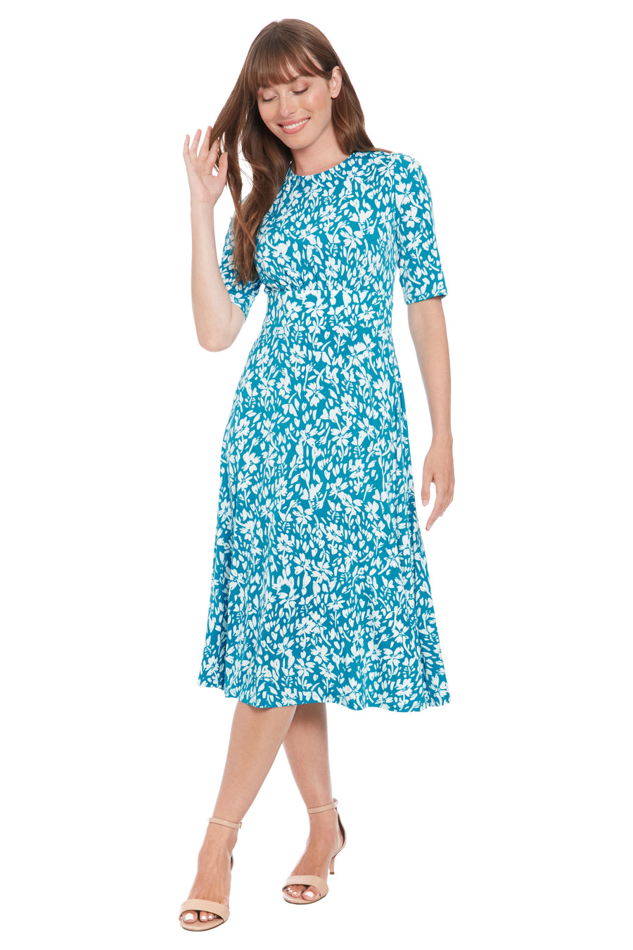 Ayanna in Positive Negative Floral - FINAL SALE