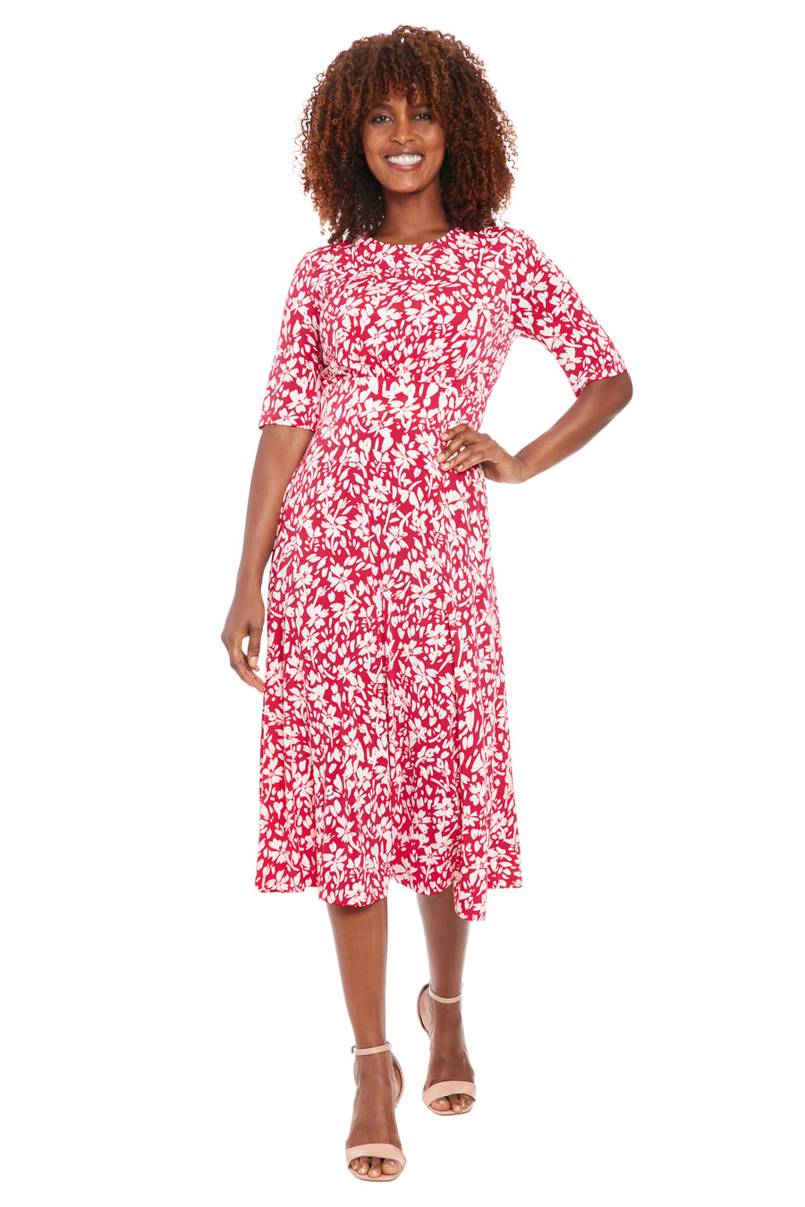 Ayanna in Positive Negative Floral - FINAL SALE