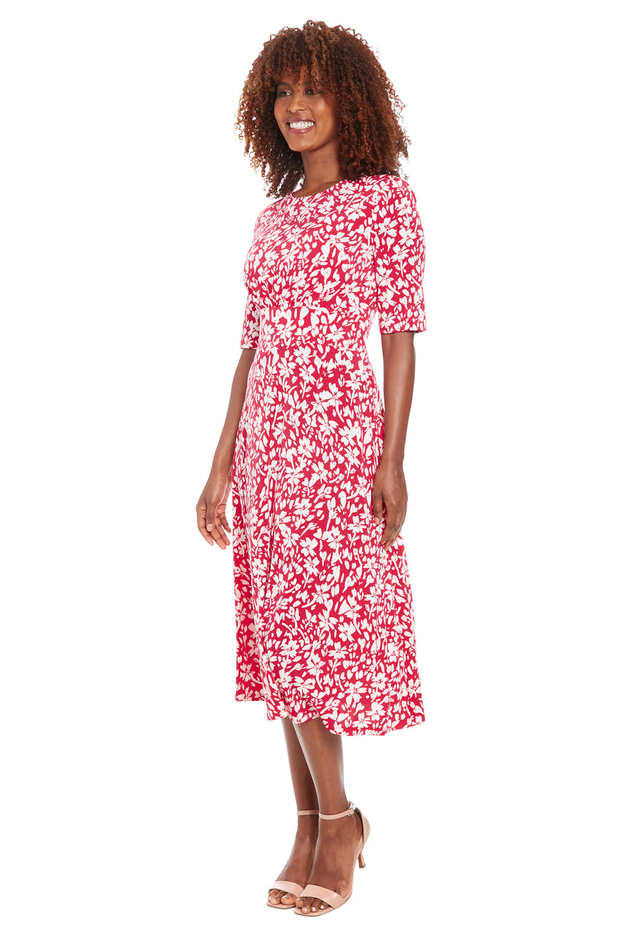 Ayanna in Positive Negative Floral - FINAL SALE