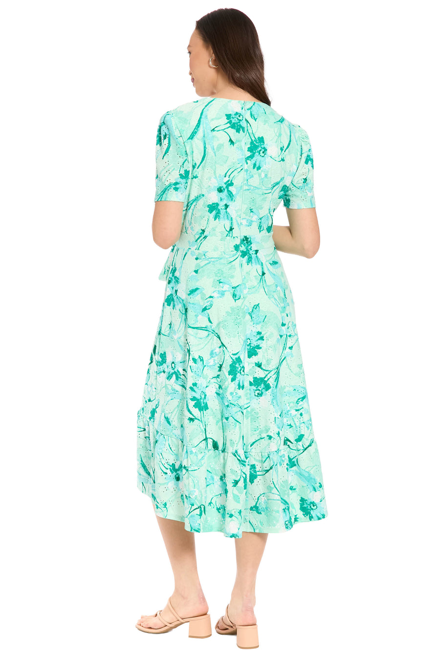 Danixa High Low Ruffle Dress in Enchanted Petals
