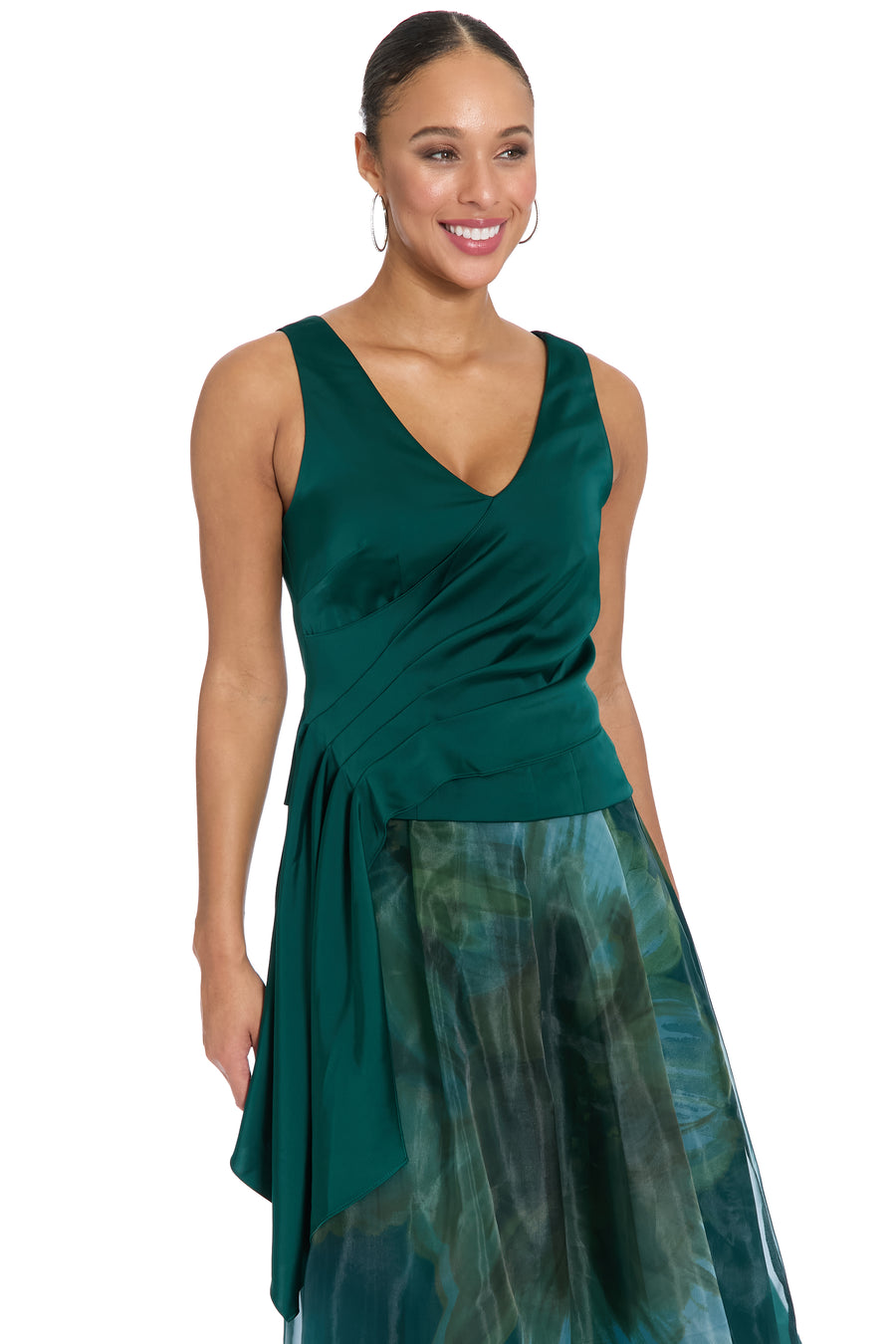 Ithaca Pleated Sleeveless Top