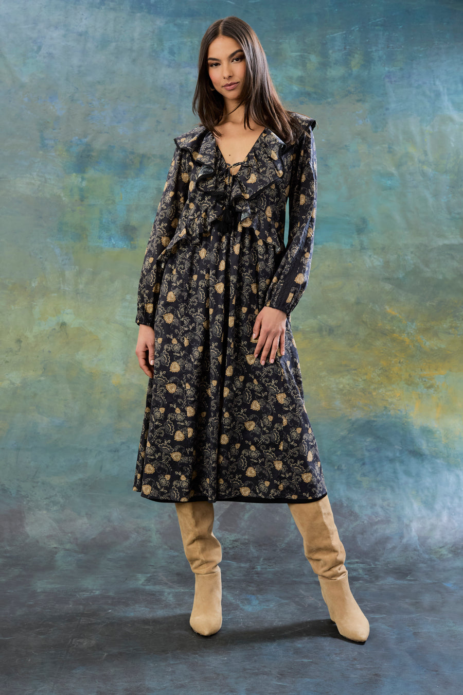 Nicholas in Boho Vines Cotton