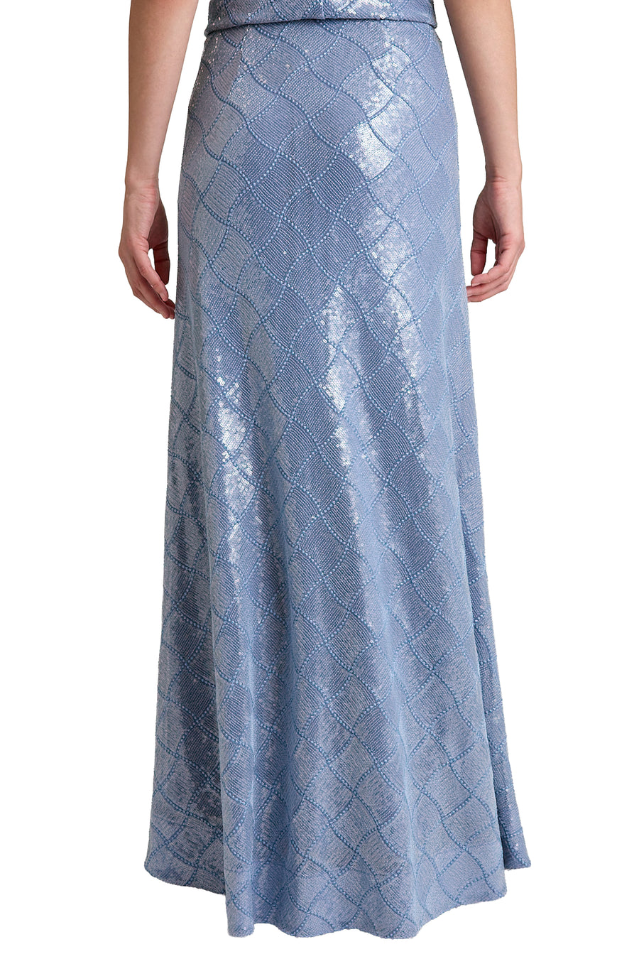Bryant Diamond Sequin Floor Length Skirt