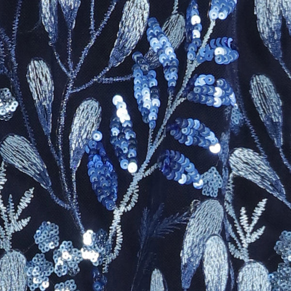 Agnes Embroidered Sequin Fit & Flare