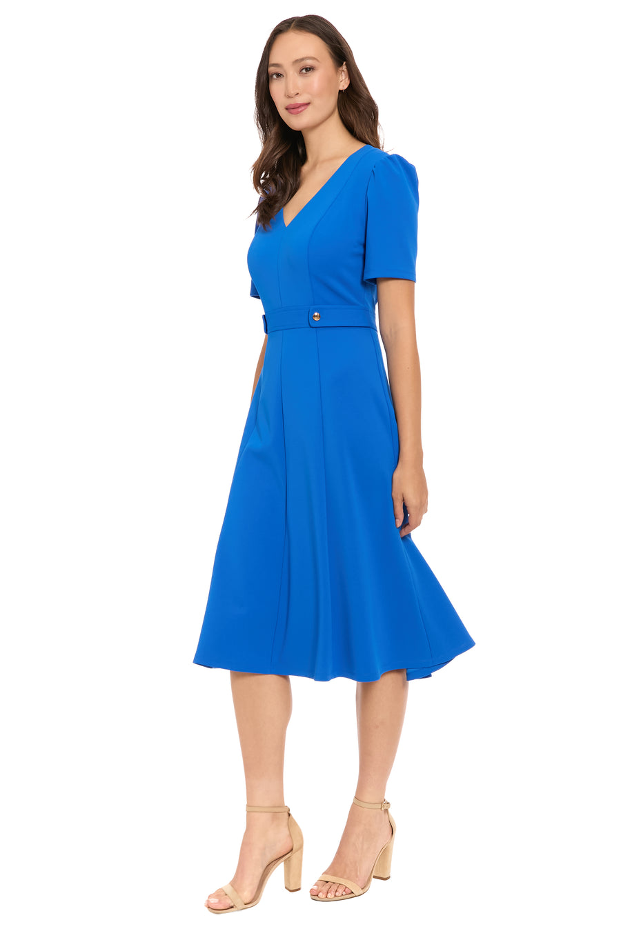 Quill V-Neck Side Tab Dress in Limited Edition