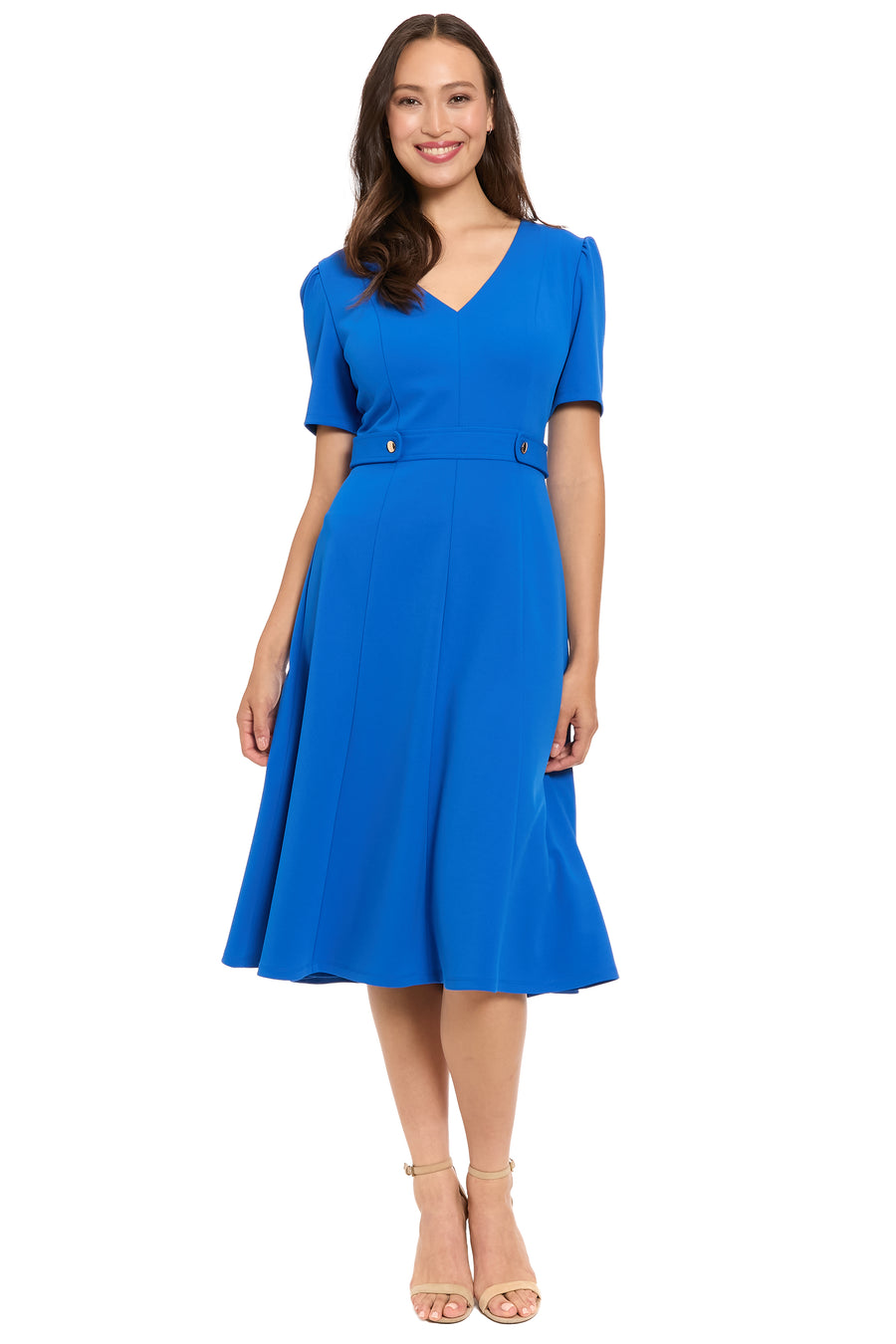 Quill V-Neck Side Tab Dress in Limited Edition