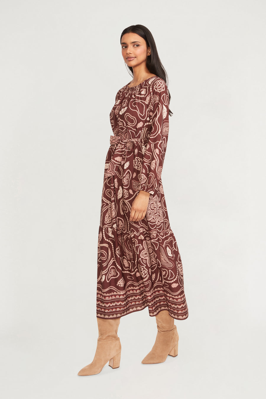 George Midi A-Line Dress