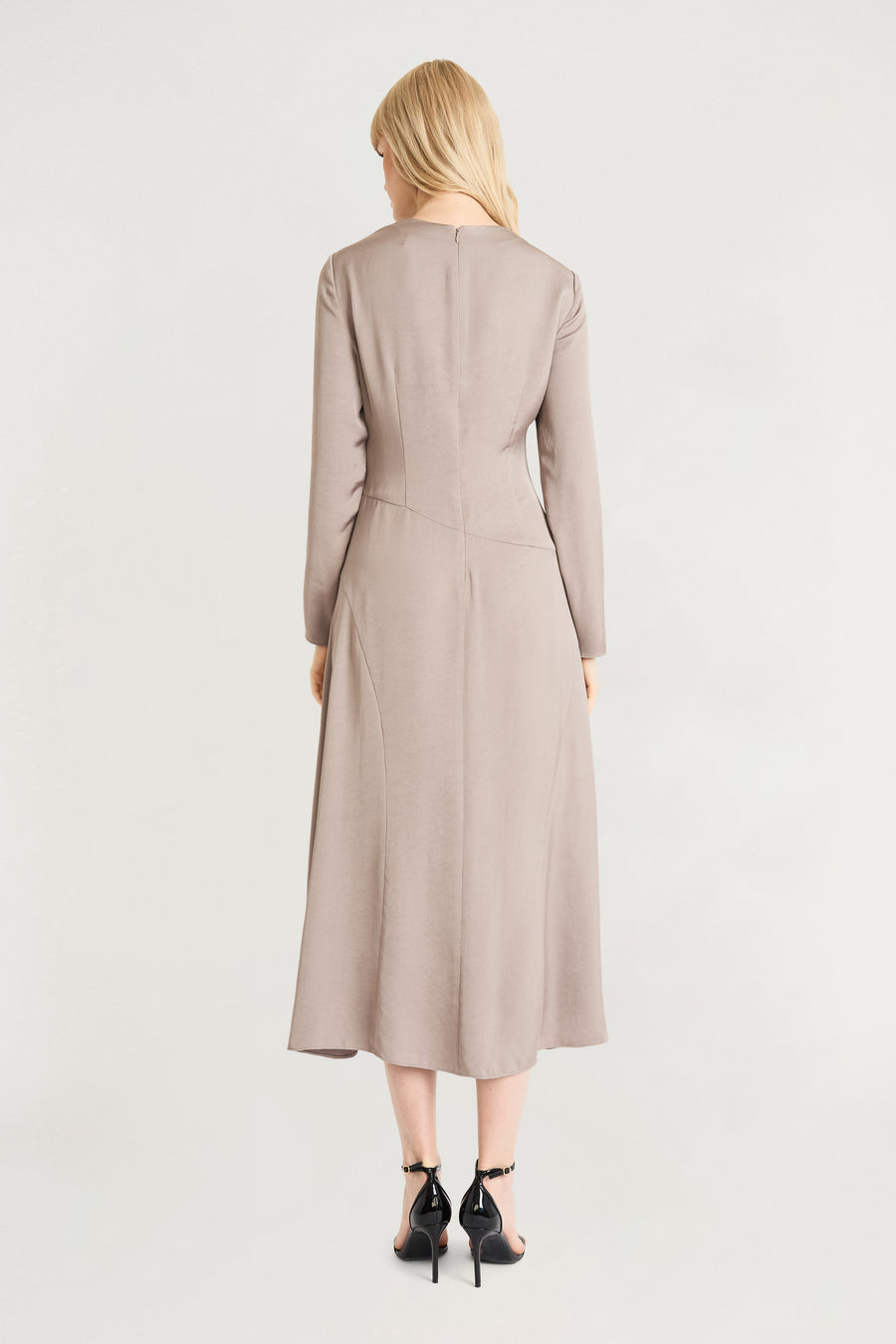 Aura Midi Long Sleeve Dress