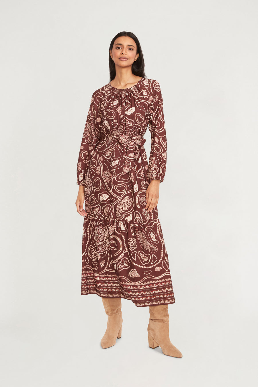 George Midi A-Line Dress
