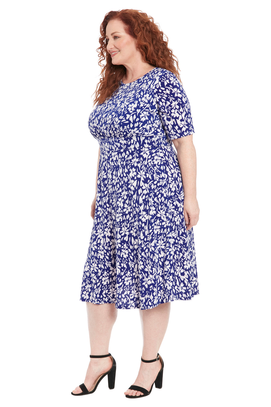 Ayanna in Positive Negative Floral - FINAL SALE