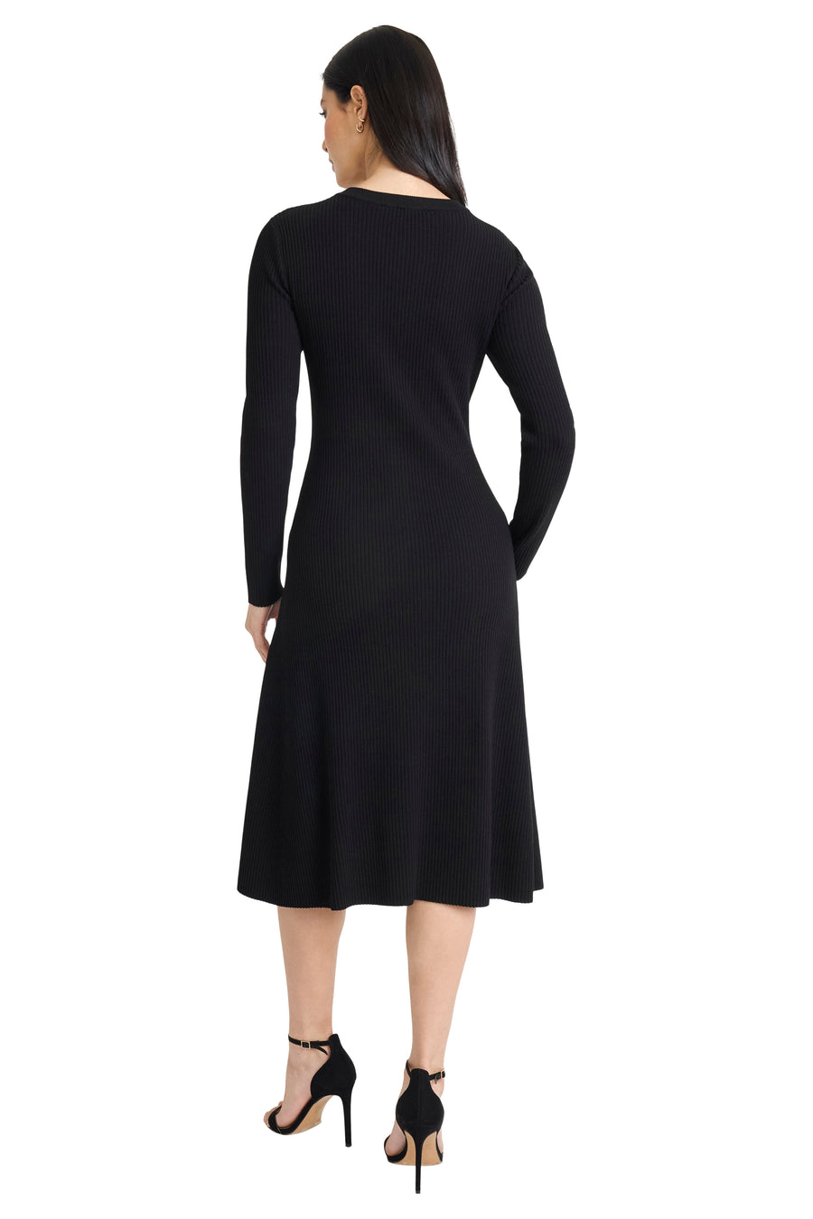 Amal Button Front Sweater Dress