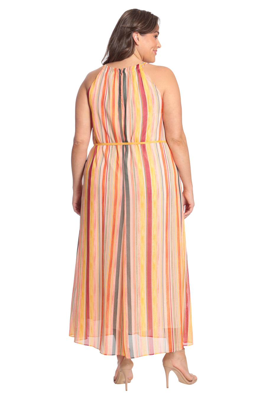 Layla Halter Stripe Maxi in Seville Stripe - FINAL SALE