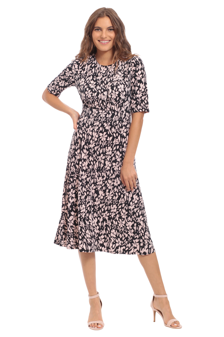 Ayanna in Positive Negative Floral - FINAL SALE