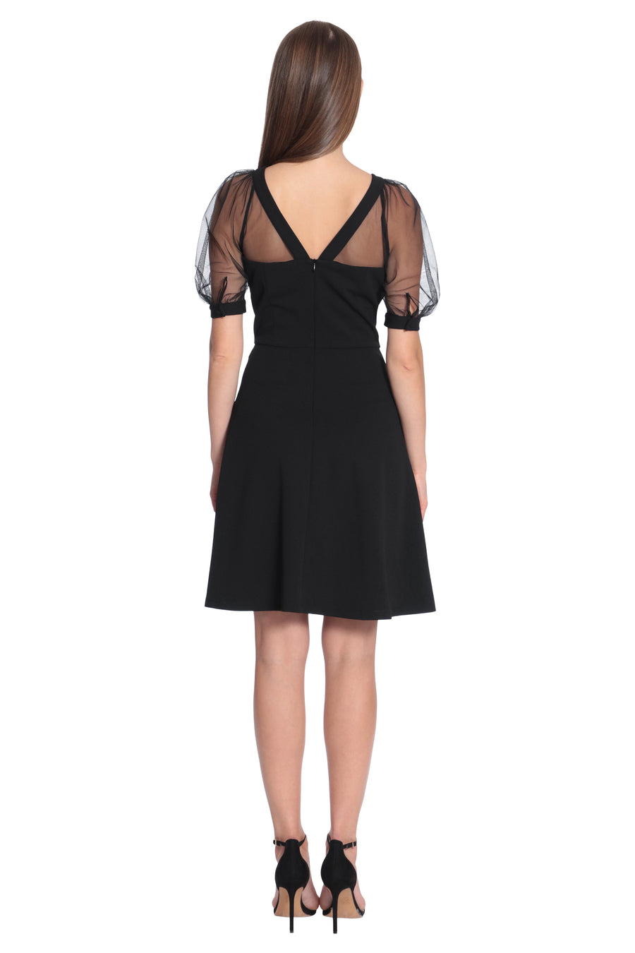 Lyra Illusion Fit & Flare in Black